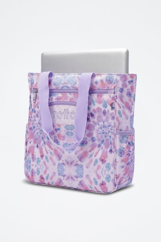 Sac porté épaule tie and dye Cutara - Violet et rose