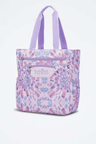 Sac porté épaule tie and dye Cutara - Violet et rose