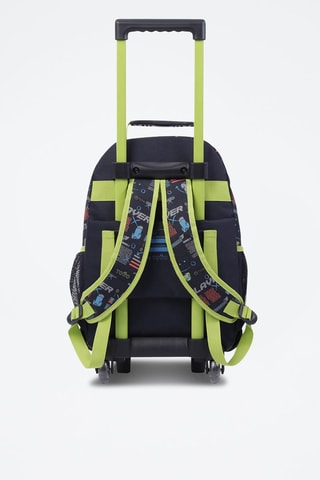 Sac à dos à roulettes Digital Game - Bleu et vert
