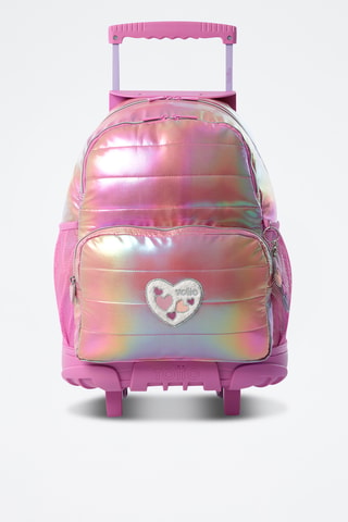 Sac à dos à roulettes Glowy - Rose
