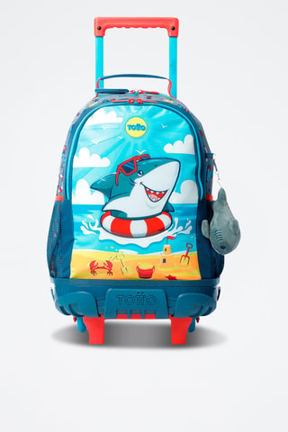 Sac à dos à roulettes Little Surfer - Gris