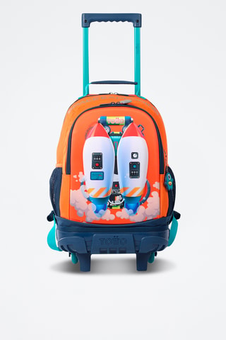 Sac à dos à roulettes - Orange