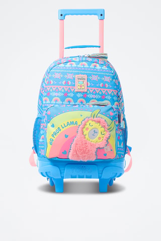 Sac à dos à roulettes Llama - Bleu