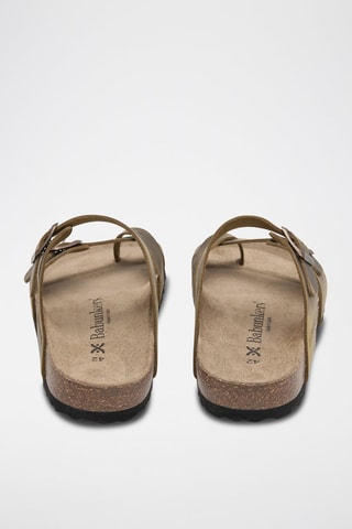 Leren Sandalen - Kaki