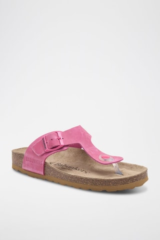 Leren Sandalen - Fuchsia