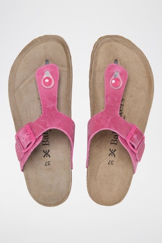 Leren Sandalen - Fuchsia