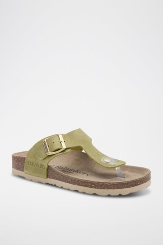 Leren Sandalen - Groen