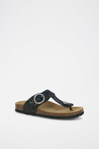 Leren Sandalen 
Zwart