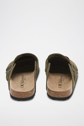 Sabots en nubuck - Vert