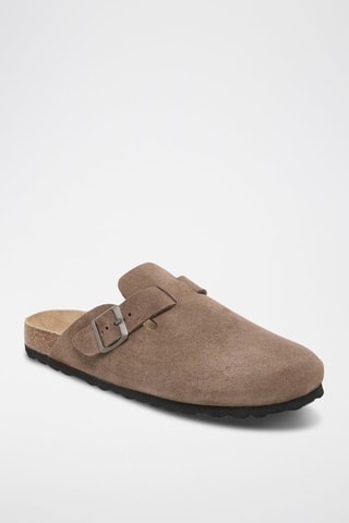 Sabots en nubuck - Marron