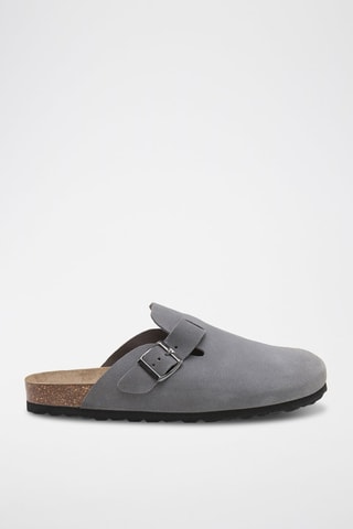 Sabots en cuir - Gris