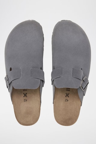 Sabots en cuir - Gris