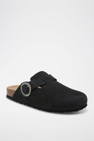Sabots en nubuck - Noir