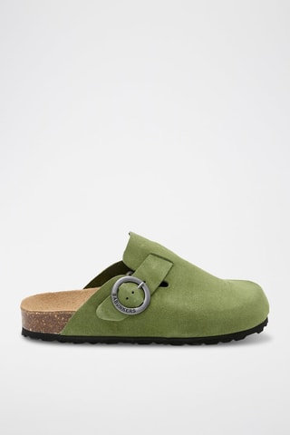 Sabots en nubuck - Vert