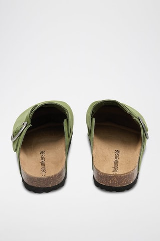Sabots en nubuck - Vert