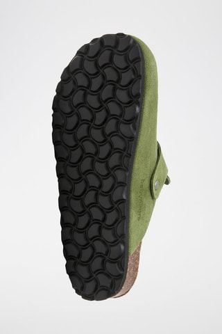 Sabots en nubuck - Vert