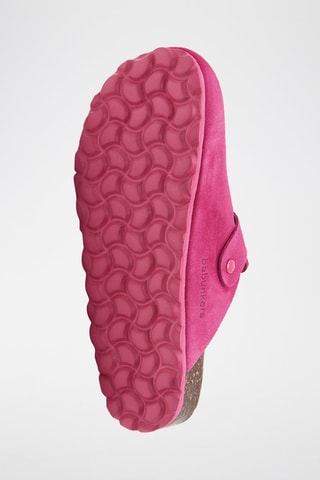 Sabots en nubuck - Fuchsia