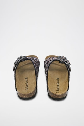 Mules en cuir 
Noir