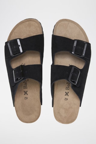 Nubuck Muiltjes - Zwart
