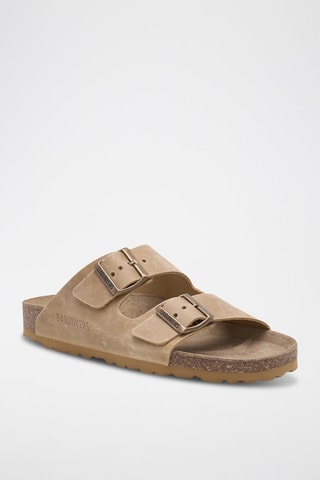 Mules en cuir - Beige