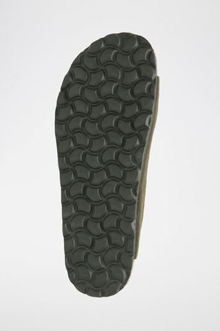 Mules en nubuck - Vert foncé