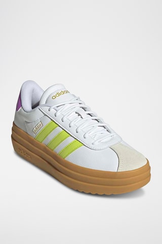 Baskets plateformes en cuir Court - Blanc