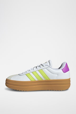 Baskets plateformes en cuir Court - Blanc