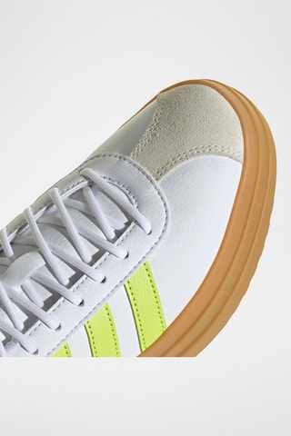 Baskets plateformes en cuir Court - Blanc