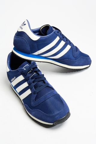 Baskets en nubuck - Bleu marine