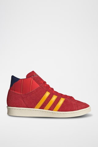 Chaussures de basketball en cuir Jabbar - Bordeaux et moutarde