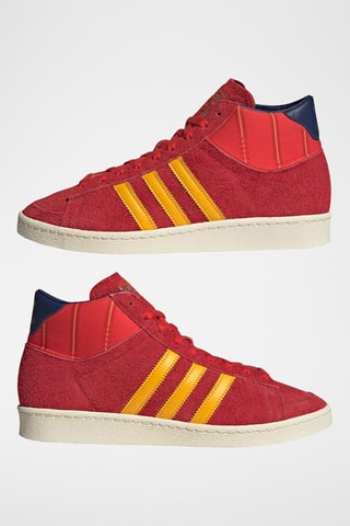 Chaussures de basketball en cuir Jabbar - Bordeaux et moutarde