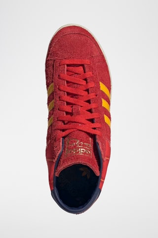 Chaussures de basketball en cuir Jabbar - Bordeaux et moutarde