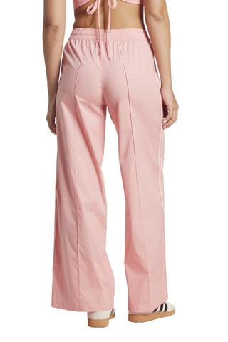 Pantalon wide legs taille haute - Rose