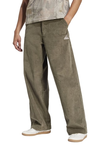 Pantalon loose en velours Cord - Vert olive