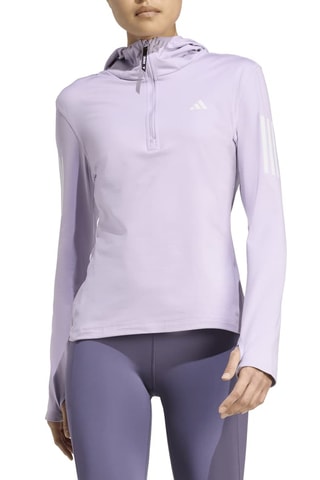 Veste de running à capuche Own The Run Seasonal - Mauve