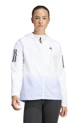Veste de running à capuche OTR - Blanc