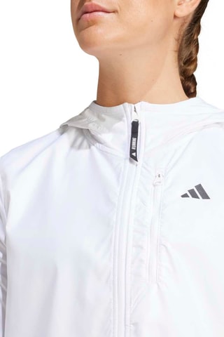Veste de running à capuche OTR - Blanc