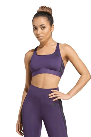 Brassière d’entraînement push-up Powerreact - Violet