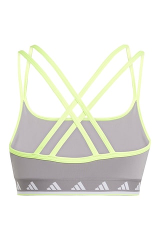 Brassière de sport et legging - Gris clair et vert clair