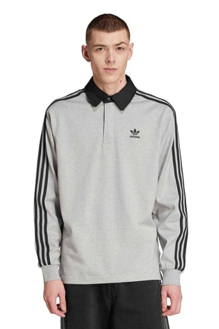 Polo regular de rugby - Gris chiné