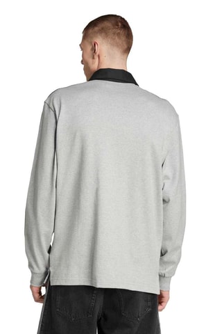 Polo regular de rugby - Gris chiné
