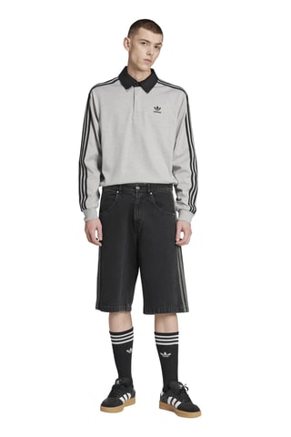 Polo regular de rugby - Gris chiné