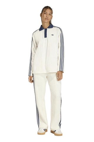 Polo oversize - Blanc et bleu marine