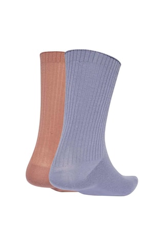 2 paires de chaussettes en coton biologique Premium Essentials - Rose