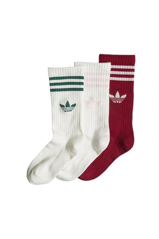 3 paires de chaussettes - Blanc, rouge et vert