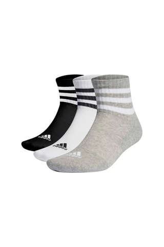3 paires de chaussettes d’entrainement - Gris clair chiné et blanc