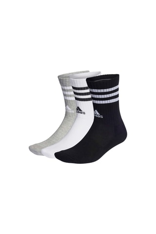 3 paires de chaussettes d’entrainement - Gris clair chiné et blanc