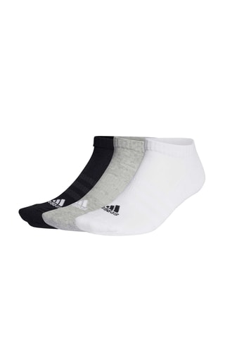 3 paires de socquettes d’entrainement - Gris clair chiné et blanc