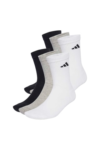 6 paires de chaussettes d’entraînement Newgocrw - Blanc et gris chiné
