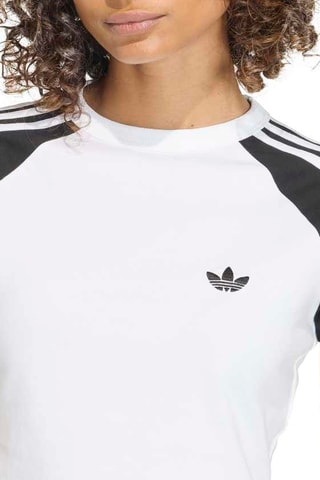 T-shirt tight Adicolor - Blanc